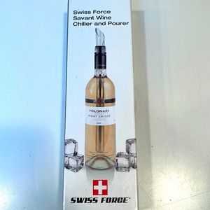 BNIB Swiss Force Savant Wine Chiller and Pourer